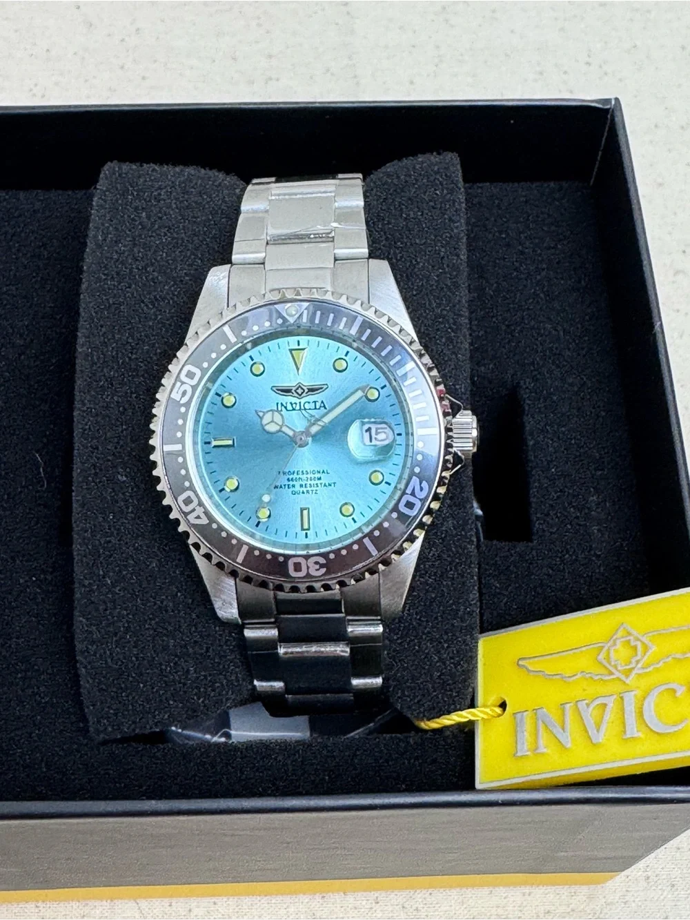 Invicta Men's Turquoise Dive Watch Quartz 37.5mm Stainless Steel NWT